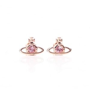 Vivienne Westwood Nano Solitaire Rose Gold Studs